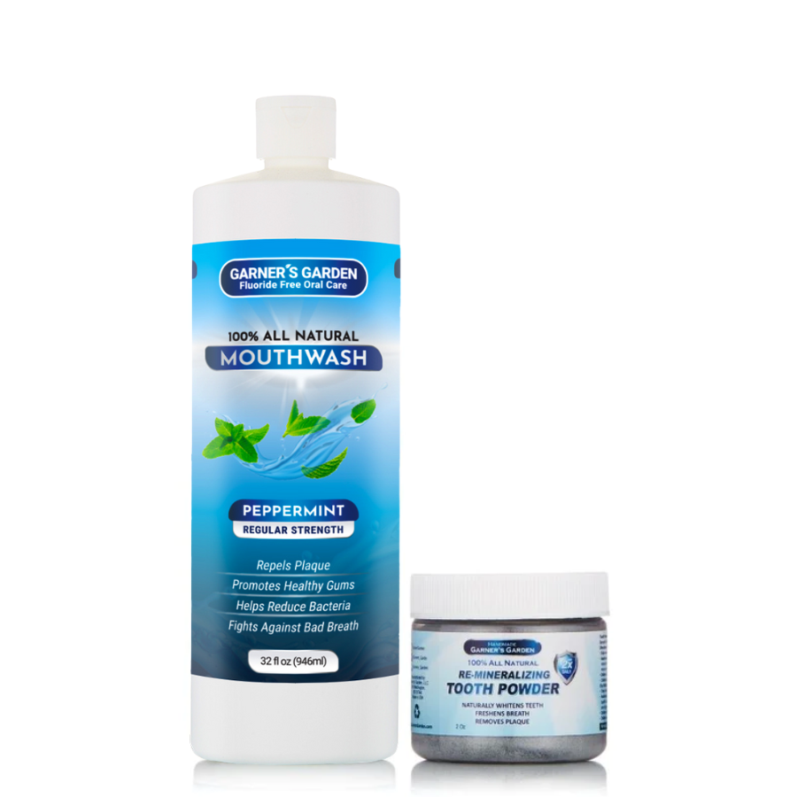 Natural Mouthwash and Tooth Powder